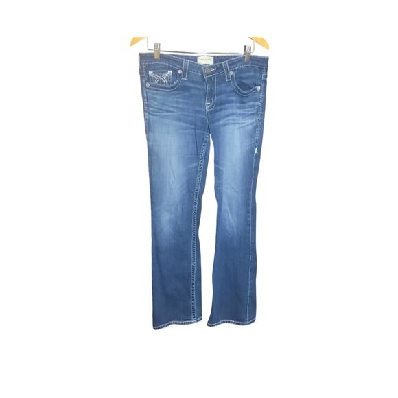 Big Star Womens Liv Bootcut Low Rise Embellished Pocket Jeans Size 31L - Picture 7 of 7